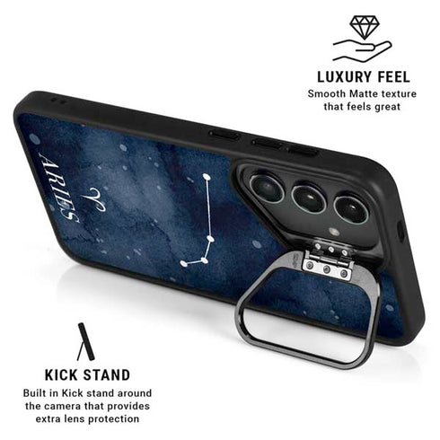Aries Constellation Galaxy S26 Plus Kickstand Case