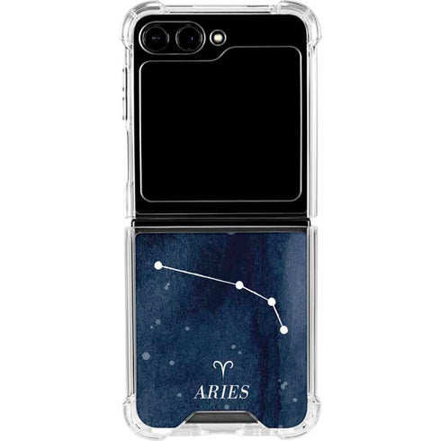 Aries Constellation Galaxy Z Flip6 Clear Case