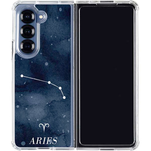 Aries Constellation Galaxy Z Fold6 Clear Case