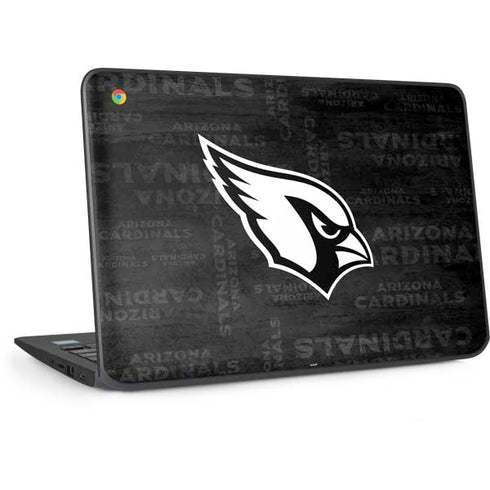 NFL Arizona Cardinals Black & White HP Chromebook Skin