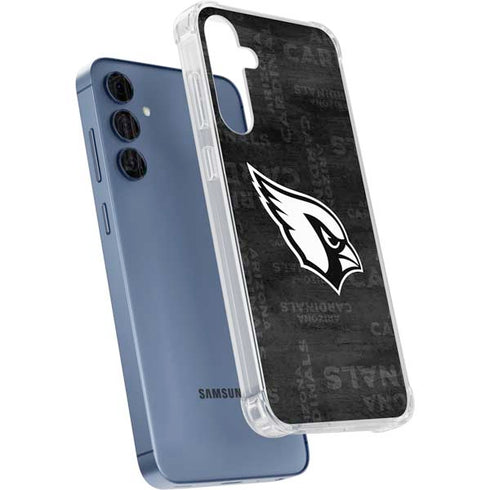 NFL Arizona Cardinals Black & White Galaxy A55 5G Clear Case