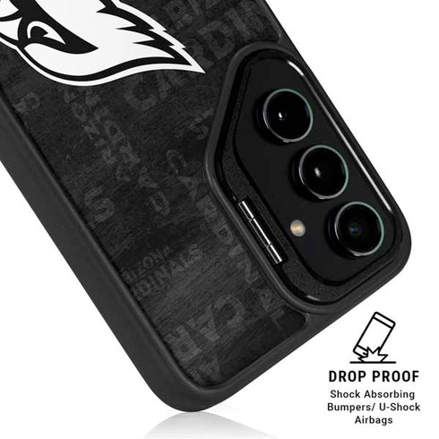NFL Arizona Cardinals Black & White Galaxy S24 FE Kickstand Case