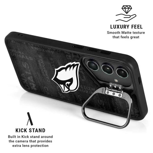 NFL Arizona Cardinals Black & White Galaxy S25 Plus Kickstand Case