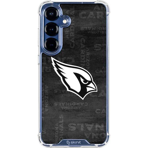 NFL Arizona Cardinals Black & White Galaxy S25 Plus Clear Case