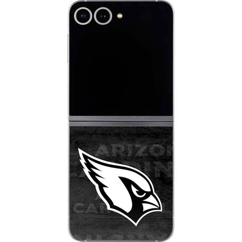 NFL Arizona Cardinals Black & White Galaxy Z Flip6 Skin