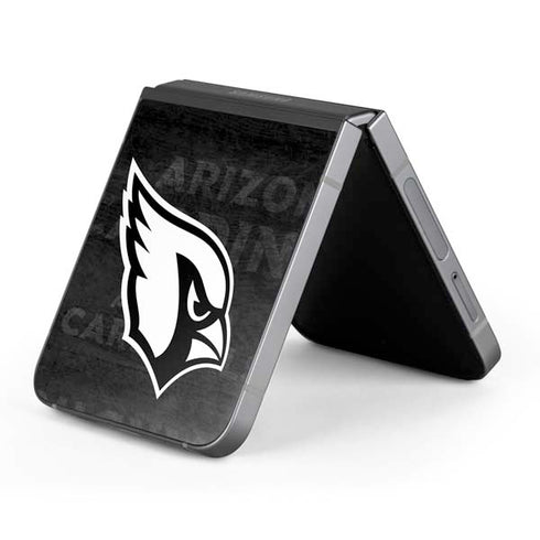 NFL Arizona Cardinals Black & White Galaxy Z Flip6 Skin