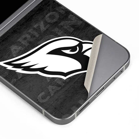 NFL Arizona Cardinals Black & White Galaxy Z Flip6 Skin