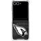 NFL Arizona Cardinals Black & White Galaxy Z Flip7 Clear Case
