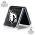 NFL Arizona Cardinals Black & White Galaxy Z Flip7 Clear Case