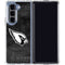 NFL Arizona Cardinals Black & White Galaxy Z Fold5 5G Clear Case