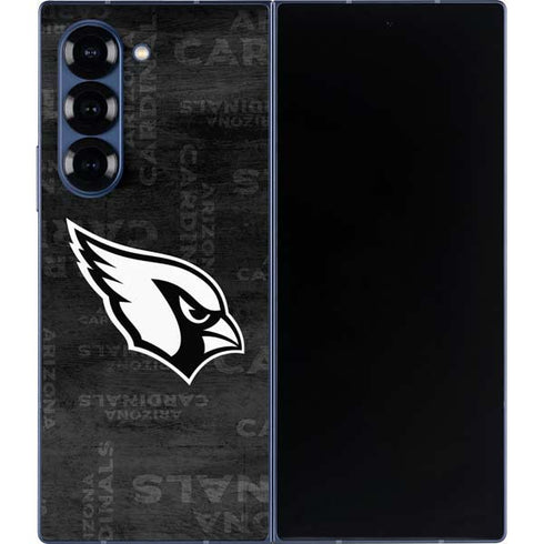 NFL Arizona Cardinals Black & White Galaxy Z Fold6 Skin