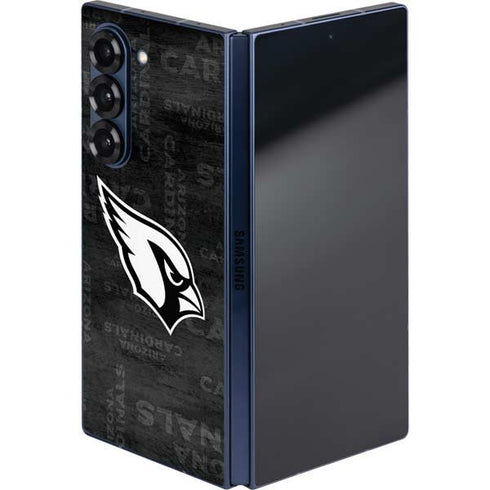NFL Arizona Cardinals Black & White Galaxy Z Fold6 Skin