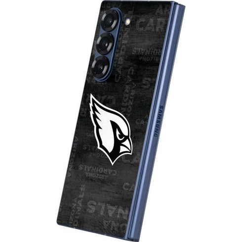 NFL Arizona Cardinals Black & White Galaxy Z Fold6 Skin