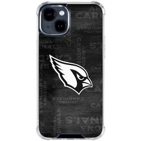 NFL Arizona Cardinals Black & White iPhone 15 Clear Case
