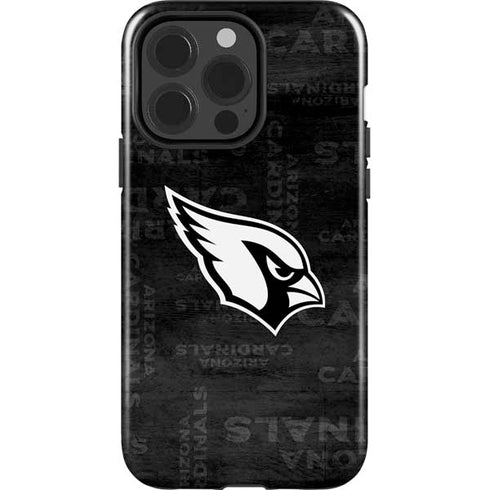 NFL Arizona Cardinals Black & White iPhone 15 Pro Impact Case