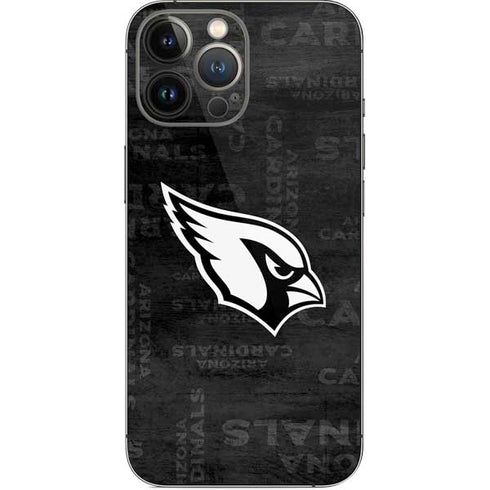 NFL Arizona Cardinals Black & White iPhone 15 Pro Max Skin