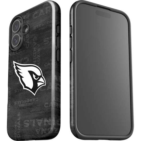 NFL Arizona Cardinals Black & White iPhone 16 Impact Case