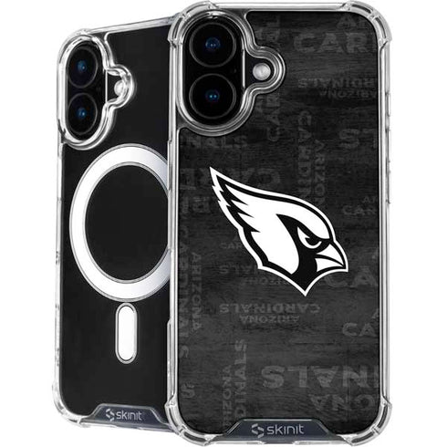 NFL Arizona Cardinals Black & White iPhone 16 MagSafe Case
