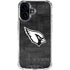 NFL Arizona Cardinals Black & White iPhone 16 Plus Clear Case