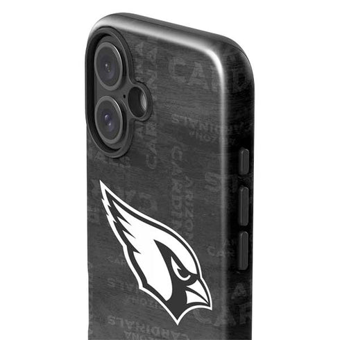 NFL Arizona Cardinals Black & White iPhone 16 Plus Impact Case