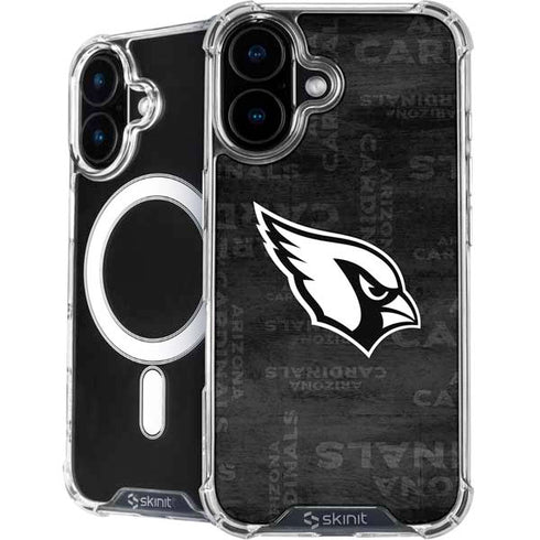 NFL Arizona Cardinals Black & White iPhone 16 Plus MagSafe Case
