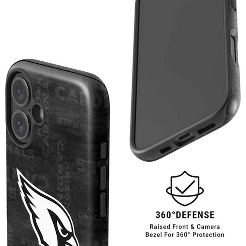NFL Arizona Cardinals Black & White iPhone 16 Plus Magsafe Impact Case