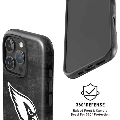 NFL Arizona Cardinals Black & White iPhone 16 Pro Magsafe Impact Case