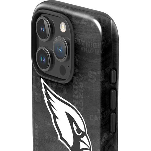 NFL Arizona Cardinals Black & White iPhone 16 Pro Max Impact Case