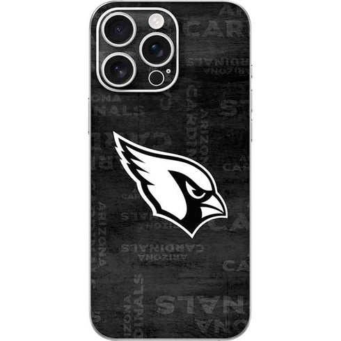 NFL Arizona Cardinals Black & White iPhone 16 Pro Max Skin