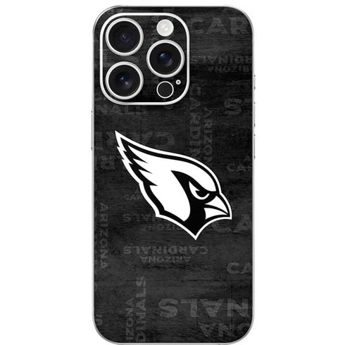 NFL Arizona Cardinals Black & White iPhone 16 Pro Skin