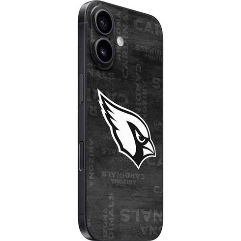 NFL Arizona Cardinals Black & White iPhone 16 Skin