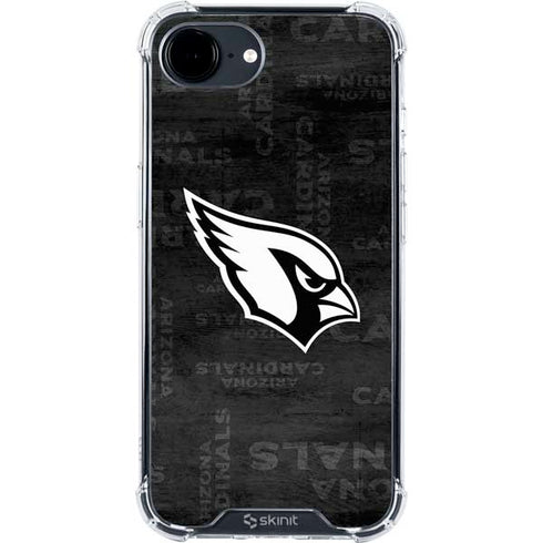 NFL Arizona Cardinals Black & White iPhone 16e Clear Case