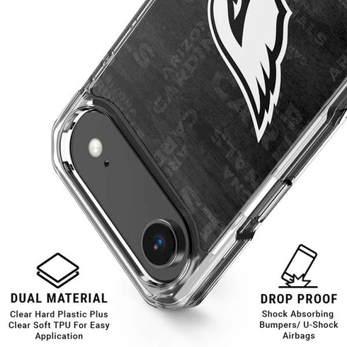 NFL Arizona Cardinals Black & White iPhone 17 Air Clear Case