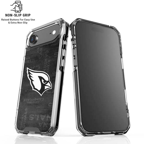 NFL Arizona Cardinals Black & White iPhone 17 Air Clear Case