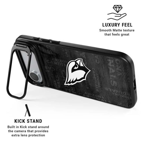 NFL Arizona Cardinals Black & White iPhone 17 Air Kickstand Case