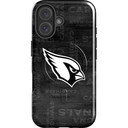 NFL Arizona Cardinals Black & White iPhone 17 Magsafe Impact Case