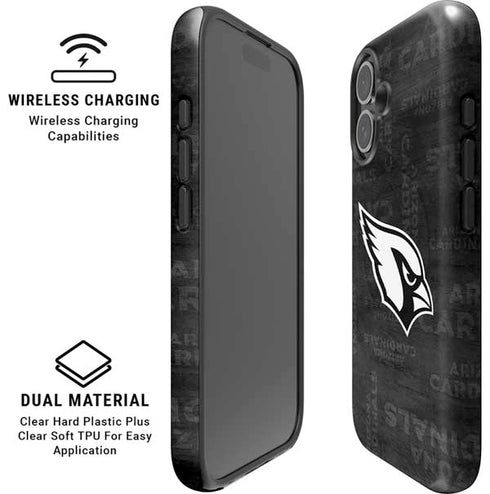 NFL Arizona Cardinals Black & White iPhone 17 Magsafe Impact Case