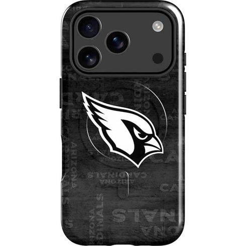NFL Arizona Cardinals Black & White iPhone 17 Pro Magsafe Impact Case
