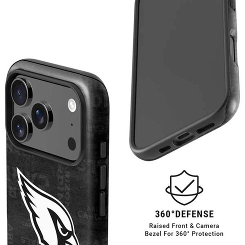 NFL Arizona Cardinals Black & White iPhone 17 Pro Magsafe Impact Case