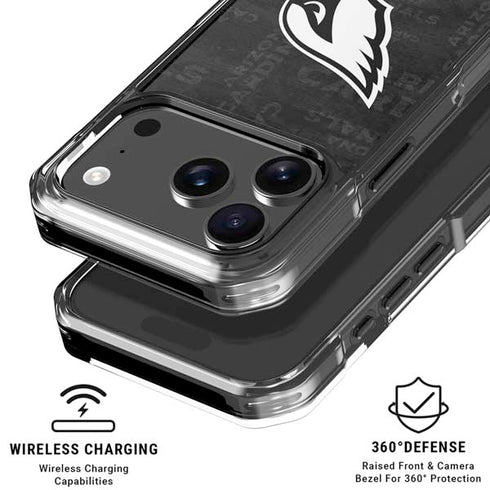 NFL Arizona Cardinals Black & White iPhone 18 Pro Clear Case