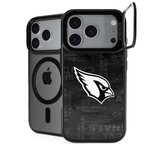 NFL Arizona Cardinals Black & White iPhone 18 Pro Kickstand Case