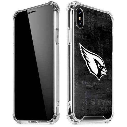 NFL Arizona Cardinals Black & White iPhone X/XS Clear Case