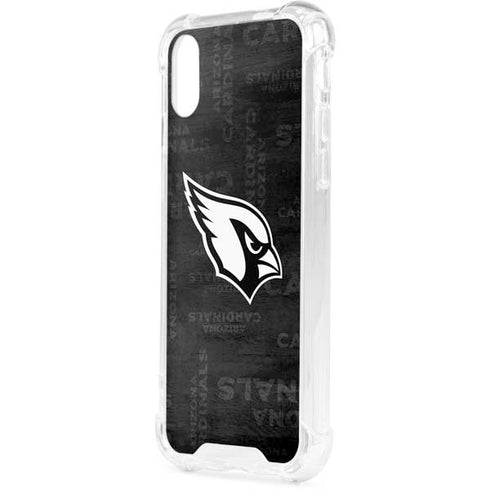 NFL Arizona Cardinals Black & White iPhone XS Clear Case