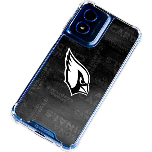 NFL Arizona Cardinals Black & White Moto G 5G (2024) Clear Case