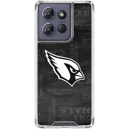 NFL Arizona Cardinals Black & White Moto G Play 5G (2025) Clear Case