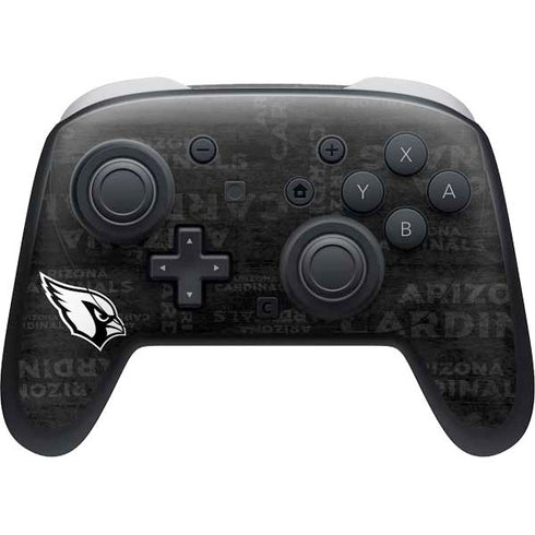 NFL Arizona Cardinals Black & White Nintendo Switch 2 (2025) Pro Controller Skin