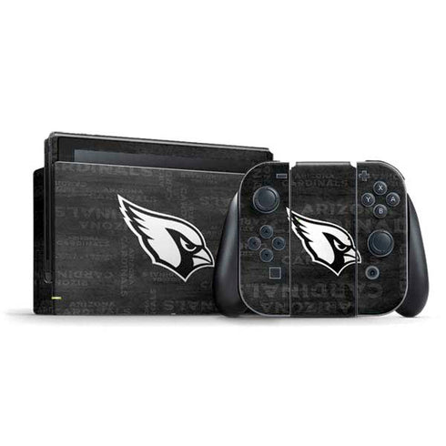 NFL Arizona Cardinals Black & White Nintendo Skins