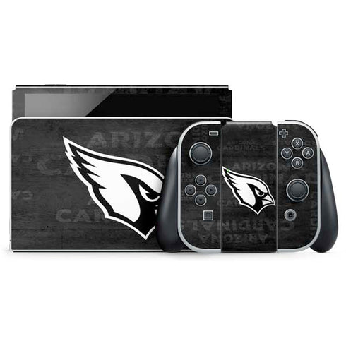 NFL Arizona Cardinals Black & White Nintendo Skins