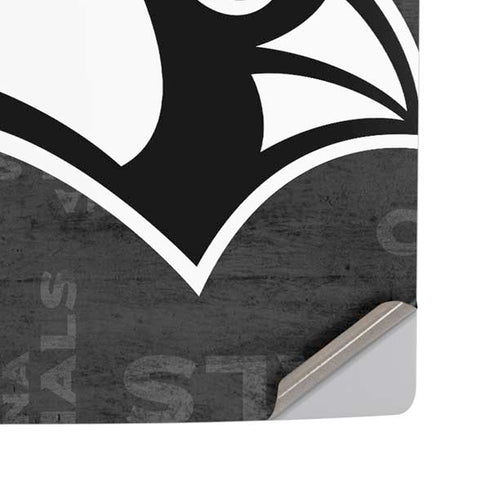 NFL Arizona Cardinals Black & White PS5 Pro Disk Console Skin