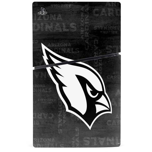 NFL Arizona Cardinals Black & White PS5 Slim Digital Edition Console Skin